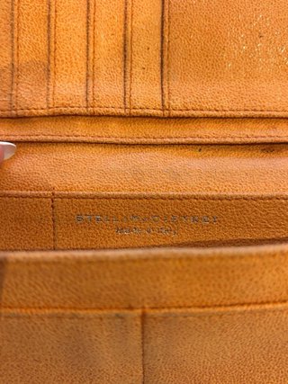 Cartera Stella McCartney Naranja y Plateada