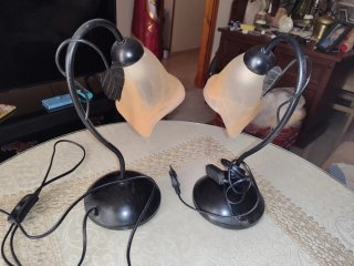 Lote lámpara techo y mesita noche