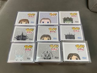 Lote 9 Funko Pop El Señor de los Anillos Firmados