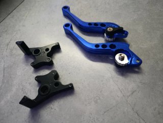 Manetas de freno y embrague azules