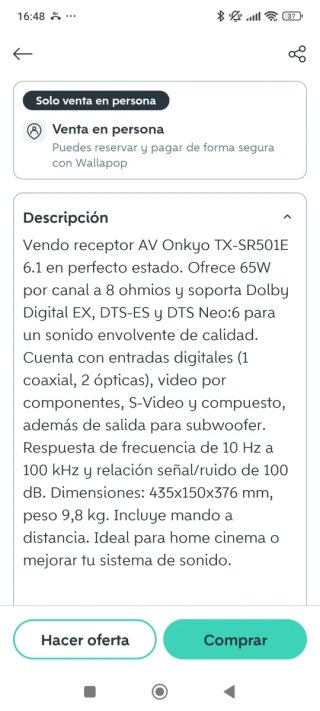 Amplificador Home Cinema Onkyo