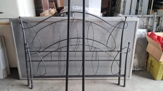 Letto in ferro battuto nero