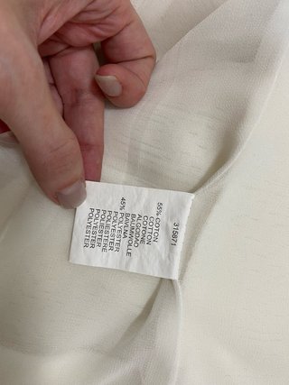 Chaqueta Crema Texturizada Talla S