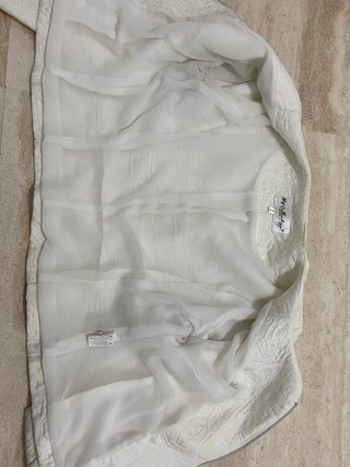 Chaqueta Crema Texturizada Talla S