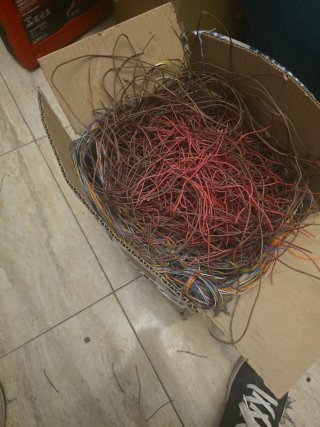 Caja de cables de cobre