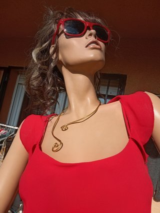 Vestido fiesta Vero Moda Talla M Rojo