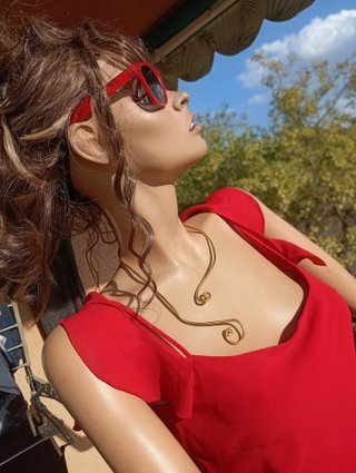 Vestido fiesta Vero Moda Talla M Rojo
