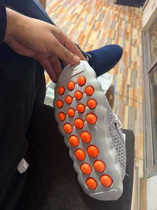 Tenis Nike Gris Naranja