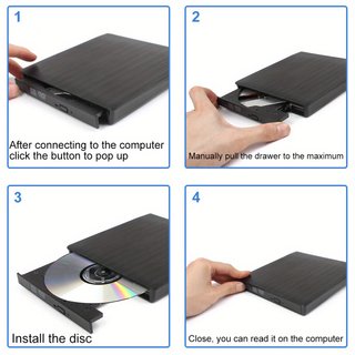 Grabadora Reproductor Externa USB 3.0 CD/DVD RW