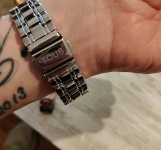 Reloj Tous mujer plateado + reloj regalo