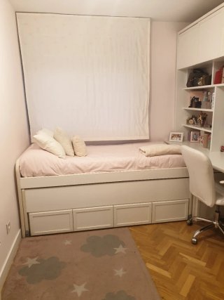 Dormitorio juvenil madera maciza blanco