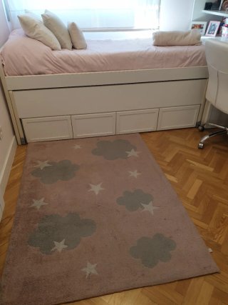 Dormitorio juvenil madera maciza blanco