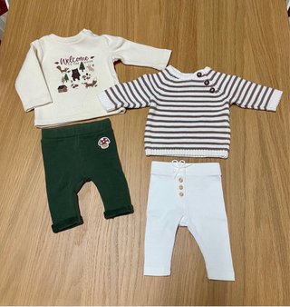 Conjuntos bebé 1 mes (2 piezas)
