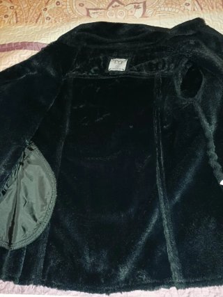 Chaqueta Pelliza Negra Mujer Talla S