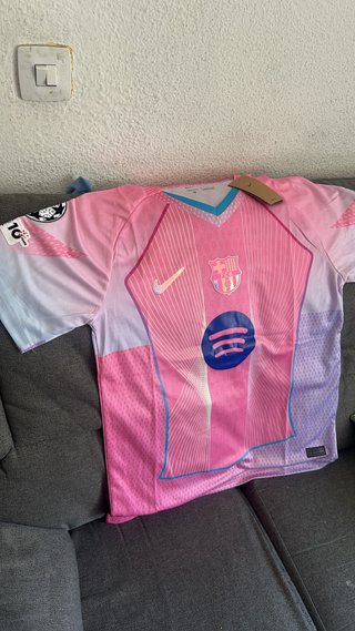 Camiseta Nike FC Barcelona Rosa y Morada