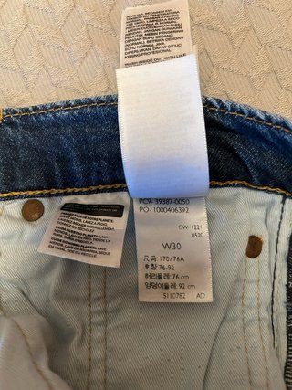 Levi's 412 Slim Fit Shorts Hombre Talla 30