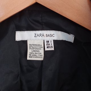 Giacca Zara Basic Donna S Nera