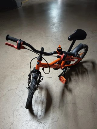 Bicicleta infantil 16 naranja