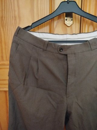 Pantalón de vestir elegante, marrón chocolate