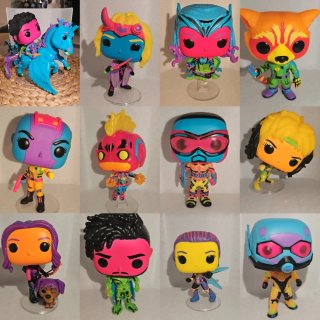 Funko Pops Blacklight Marvel