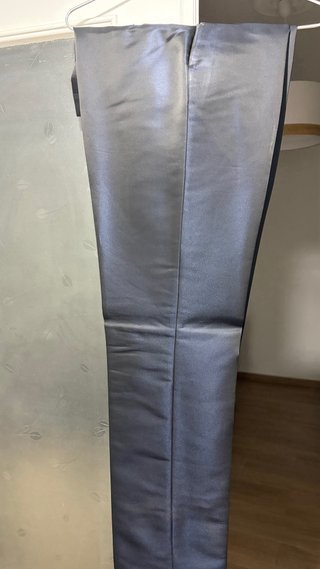 Traje Novio Cuello Mao Azul y negro
