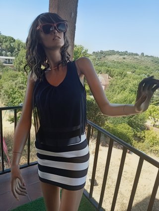 Vestido AXG Paris rayas Talla S