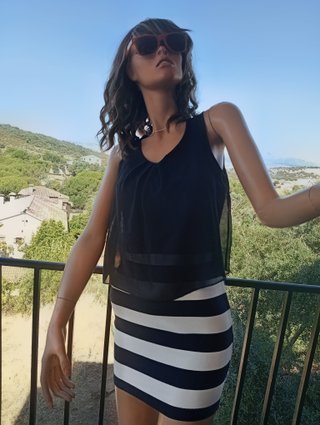 Vestido AXG Paris rayas Talla S