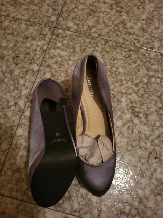 Tacones Dunhui Mujer Grises/Plateados