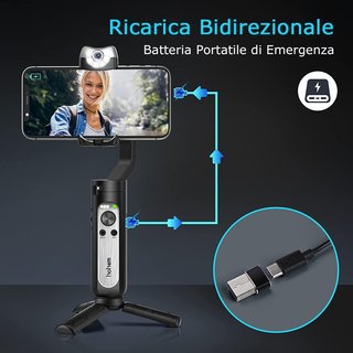 - Hohem estabilizador móvil gimbal portátil