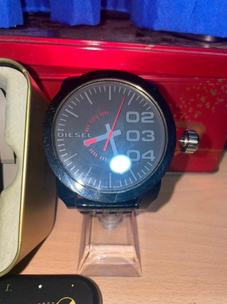 2x Relojes Fossil y Diesel Negro