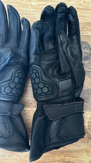 Guantes Moto lady o niños Negro Piel
