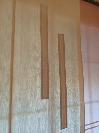 Cortinas estilo estores paneles japoneses y riel