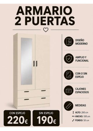 Guardaroba Bianco con Porte Scorrevoli