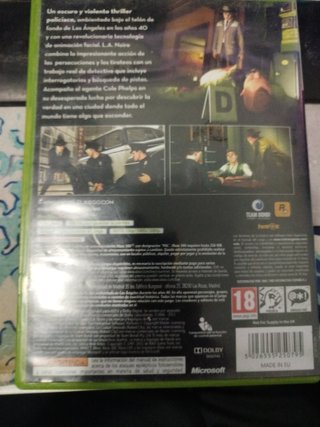 L.A. Noire Xbox 360 Rockstar Games