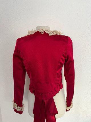 Corpiño Fallera Rojo con Encaje