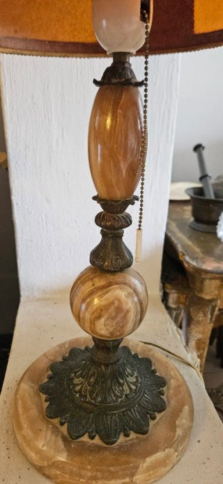 Lámpara Vintage Ónix y Bronce