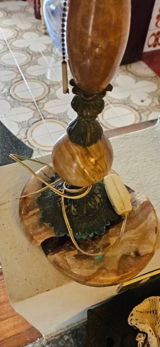 Lámpara Vintage Ónix y Bronce