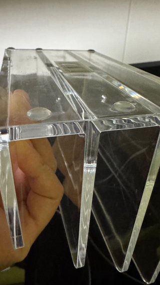 Organizador de escritorio acrílico transparente