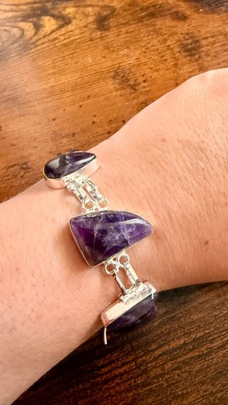 Pulsera Plata 925 y Amatistas