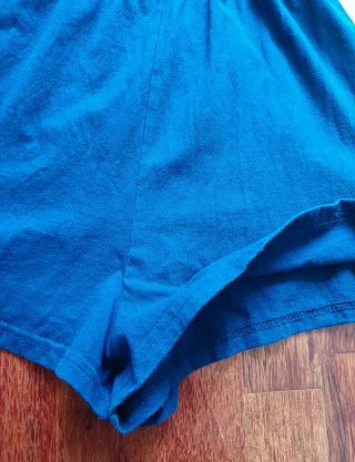 Mono corto Bershka azul volantes