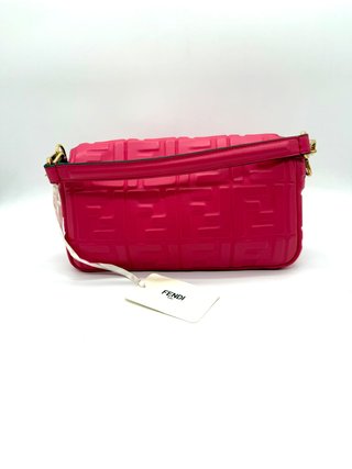 Borsa Fendi Baguette Rosa Dorato