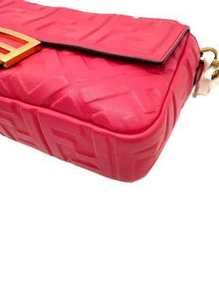 Borsa Fendi Baguette Rosa Dorato