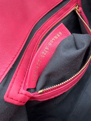 Borsa Fendi Baguette Rosa Dorato