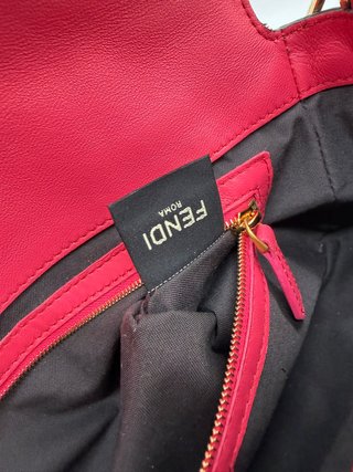 Borsa Fendi Baguette Rosa Dorato