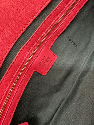 Borsa Fendi Baguette Rosa Dorato