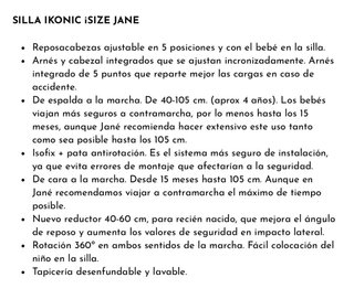 Silla de coche Jane Ikonic