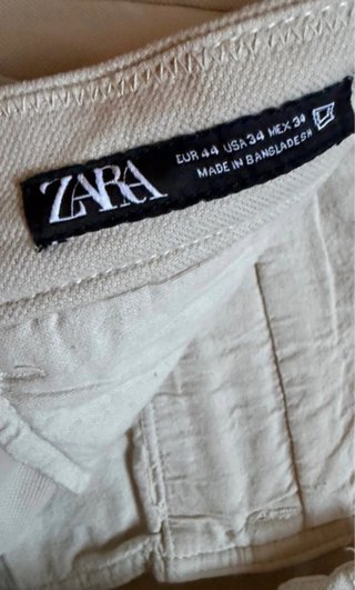 Bermuda Zara Beige Talla 44 Hombre