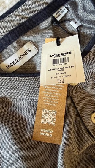 Polo Jack & Jones gris Talla L con etiquetas