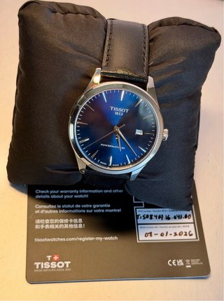 Reloj Tissot Powermatic 80 Azul Nuevo