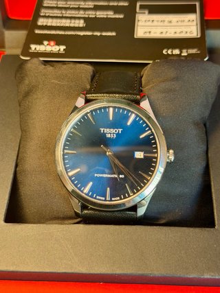 Reloj Tissot Powermatic 80 Azul Nuevo